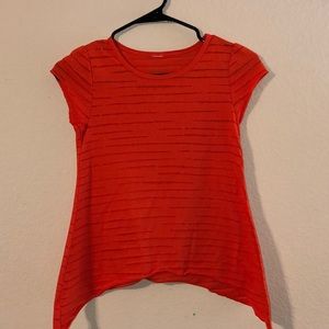 Orange Striped Shirt